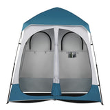 229*229*122cm Oxford Cloth Double Dressing Tent Blue/White 03192884