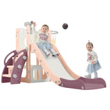 ZUN 5-1 Toddler Slide Set, Freestanding Spaceship Set with Slide, Kids Slide Playset Structure, N710P173043I