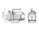 5 CFM Single-Stage Rotary Vane Vacuum Pump, Auto AC Vacuum Pump Kit with Oil Bottle for Resin 73920979