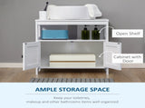 Sink Storage Cabinet, Under Sink Cabinet with Double Doors, Bathroom Vanity Cabinet with Shelves, 85998897