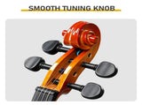 4/4 Full Size Violin for Beginners, Laminated Spruce & Maple Wood, Natural Yellow Varnish Finish, 89585256