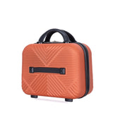4-piece ABS lightweight suitcase, 14 inch makeup box, aircraft wheels DARK ORANGE W284P149257