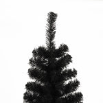 ZUN 7.5FT Black Slim Artificial Christmas Tree Includes Foldable Metal Stand 82779090