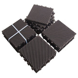 Patio Interlocking Deck Tiles, 12"x12" Square Composite Decking Tiles, Four Slat Plastic Outdoor W1859P224300