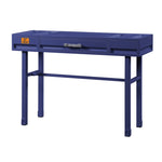 ZUN Blue Writing Desk with 1 Drawer B062P185678