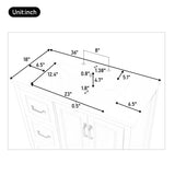 36 inch Bathroom Vanity with Sink, One Cabinet with Soft-closing Doors, 4 Soft-Closing Drawers, N759P292552K