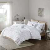 King/Cal King Metallic Printed Comforter Set B03595922