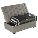 Folding Sofa Bed, 49.6" Ottoman with a Folding Sofa Bed, Convertible Ottoman Sleeper with Memory N719P268068E