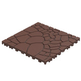 Stone texture 12" Patio Deck Tiles, DIY Module Interlocking Decking Tiles Floor Tile,Easy and Quick W3022P268429