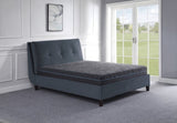 ZUN 8" Full Size Bed Mattress Gel-Infused Memory Foam Hybrid Mattress, Dark Gray, Mattress in a Box, B011P213341