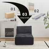 Modern Memory Foam Compressed Sofa,Single Chaise Longue for Living Room,Pet-Friendly Cloud Modular 11921235