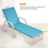 Foldable Chaise Lounge Cushion Set of 2 05784527