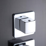 Stainless Steel Bathroom Shower Panel Rain Waterfall Spray with Handshower Kit 52586074