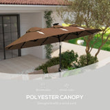 Outdoor beach umbrella/Double-Sided Market Umbrella 00270102