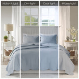 King/Cal King 3 Piece Reversible Scalloped Edge Quilt Set B035129070