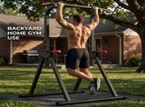 Foldable Pull Up Bar Standing Power Tower - Multi-Function Dip Station, 6-Level Adjustable Height 59919115