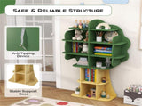 Green Kids Bookcase Shelf Toy Storage Organizer with Open Storage Shelves 92700702