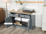 Kitchen Sideboard 2 Drawers, Double Doors, Sturdy Storage Cabinet for Home 44210133