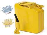 20L US Standard Cold-rolled Plate Petrol Diesel Can Gasoline Bucket with Oil Pipe Yellow 2 Pairs of 72849124