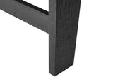 Small Square Wood Side Table, Black Finish 16459902