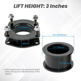 3" Front 3'' Rear Leveling Lift Kit For Jeep Grand Cherokee WK 2005-2010 steel 91859566