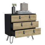 ZUN Huna Hairpin Legs Dresser with 3-Drawer Storage B200P173219