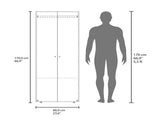 Soham Closet System Slim, Bedroom, Macadamia B092P360641