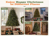 6FT Two-Tone Green Tall-Leg Tree, 228 PE Tips, 145 Warm White Lights with 8 Modes & Remote, US Plug 75946421