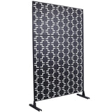 Outdoor & Indoor Privacy Metal Privacy 76" H48" W, Freestanding Decorative Privacy W465P193205