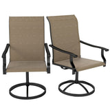 old SKU64596337pcs Patio Swivel Chairs ,Outdoor Garden Bench Garden chair Swivel Chairs Set of 87619754