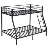 Twin Over Full Metal Bunk Bed for Kids Teens Adults, Heavy Duty Metal Bunk Bed with Ladder & 76903502