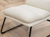 Milos Contemporary Upholstered Dining Chairs, Set of 2, Vanilla White T2574P245418