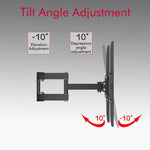 ZUN 26-55 Inch Double Pendulum Large Base TV Stand TMDS-105 Bearing 40Kg/Vese400*400/Upper And Lower-10~ 98487442