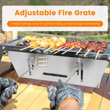 Foldable Charcoal BBQ Grill Stainless Steel Grill Net Easy Setup Portable Tabletop Barbecue Grill 27231662