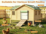 Solar Powered Automatic Chicken Coop Door with 4 Modes Light Sensor Timer Remote Control, Anti-Pinch 79784456