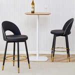 ZUN Modern PU comfortable upholstered bar chair with smooth and beautiful metal legs for dining room, W1151P153939