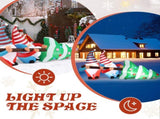 7 FT Lighted Christmas Inflatable Decoration, Inflatable Gnomes Pulling Christmas Tree, Funny Blow 89853445