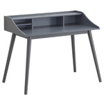 ZUN Grey 4-Compartment Writing Desk B062P153653