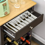 ZUN Kitchen Storage Cabinet、Wine Cabinet （Prohibited by WalMart） 76929616