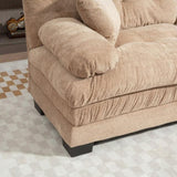 Two-seat Sectional Sofa Modular Deep Seat Sofa Couch Chenille Sofa Sleeper Comfy Upholstered W676P278753