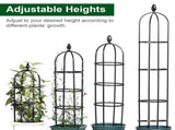 2 Packs Garden Obelisk Trellis 5.9FT Plants Tower for Climbing Plants Flower Vegetable Vine Support 84045793