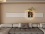 Adjustable 3-Color LED Sandstone Wall Decor with Simulated Plants - 3D Art Sculpture, Glass Vase & W2700P313031