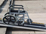 Portable Wheelchair Ramp, 4 ft 800 lbs Capacity, Non-Slip Aluminum Folding Threshold Ramp, Foldable T3342P363000