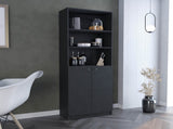 Home 2-Door Bookcase, Modern Storage Unit with Dual Doors and Multi-Tier Shelves B070137820