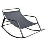 ZUN Rocking Chair with Padded Cushions and Pillow,2-Seater Modern Accent Rocker Armchair,Durable Steel W1889125355