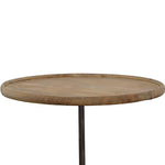 ZUN Natural and Green Round Marble Base Accent Table B062P153634