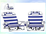 63*65*82cm Short Oxford Cloth Silver White Aluminum Tube Bearing 100kg Beach 13257438