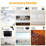 Handheld Steam Cleaner, 1500W High Temp & Pressure Fast Heat, 6 Adjustable Steam Levels, 1200ML 61728500