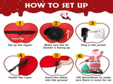 14 FT Lighted Christmas Inflatable Decoration, Giant Inflatable Santa Claus with Large Gift Bag, 34436884