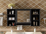 3-in-1 Bathroom Mirror Cabinet, 42 inch Wall Mounted Medicine Cabinet with Adjustable Shelf & Soft N710P358613B